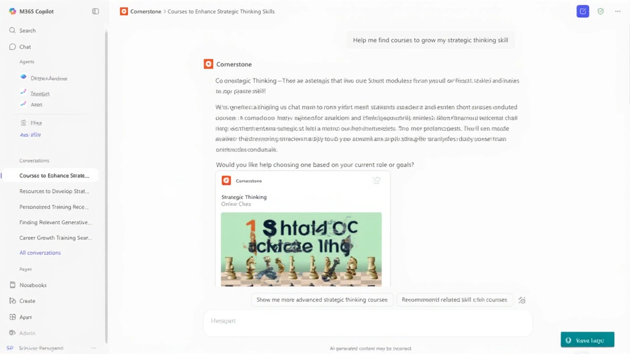 Cornerstone Embeds AI Learning Directly Into Microsoft 365 Copilot